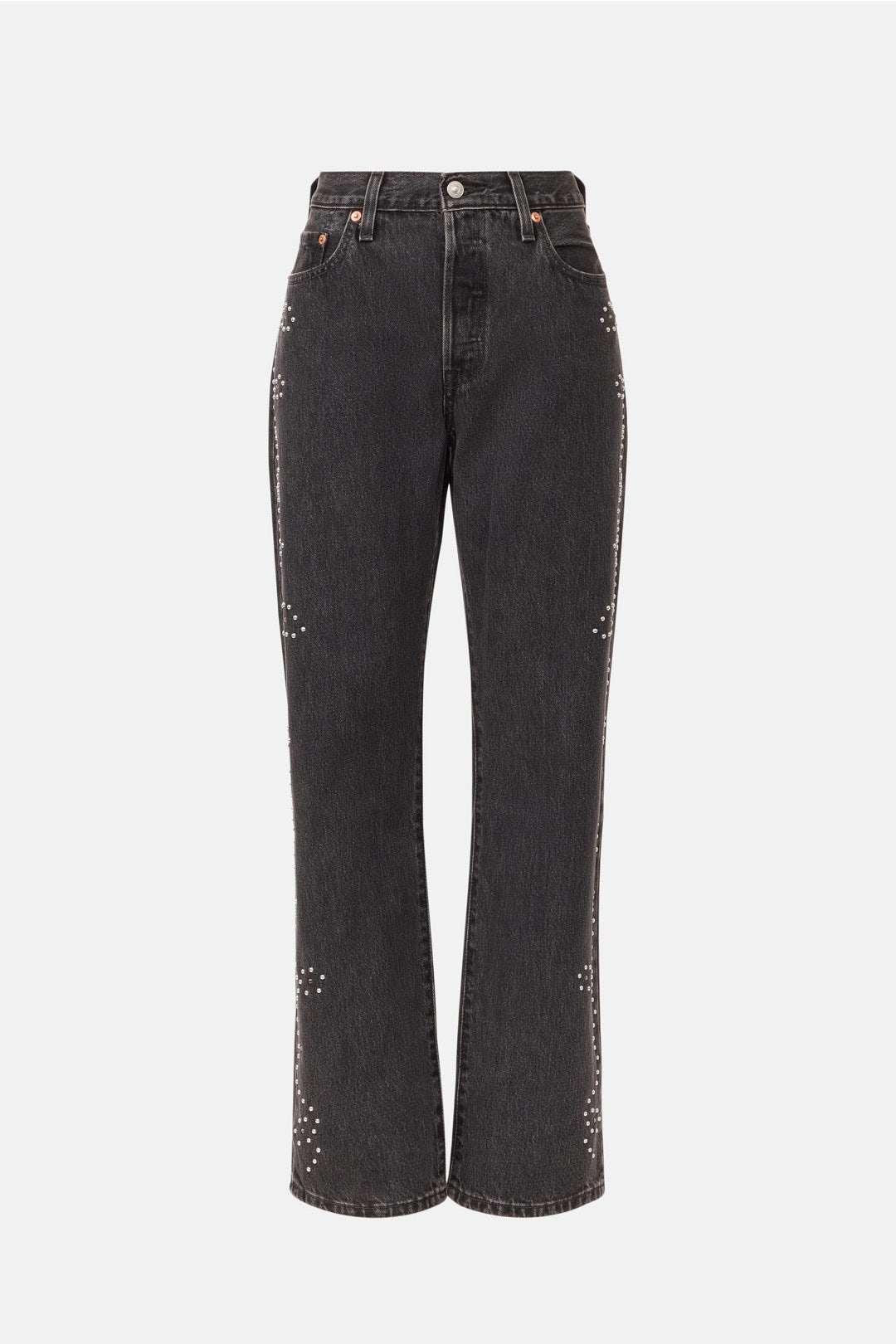 501 90's Studded Denim Straight Leg Jeans