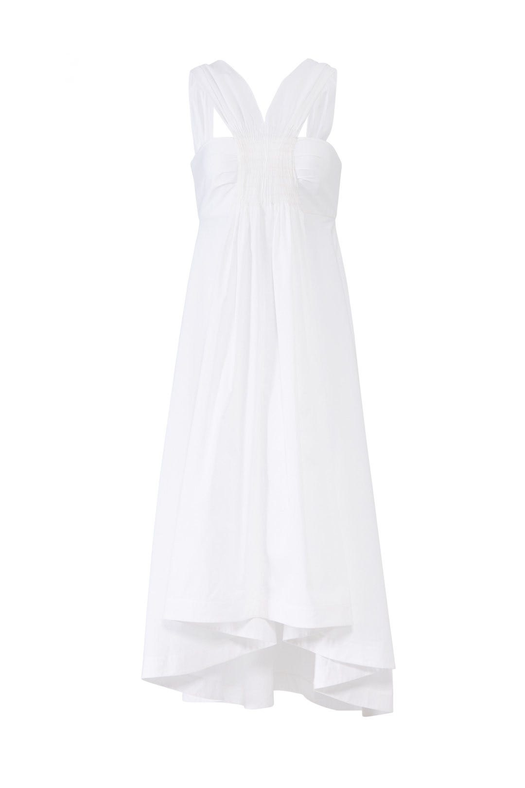 Smocked Drape A-Line Dress by TEIJA 3