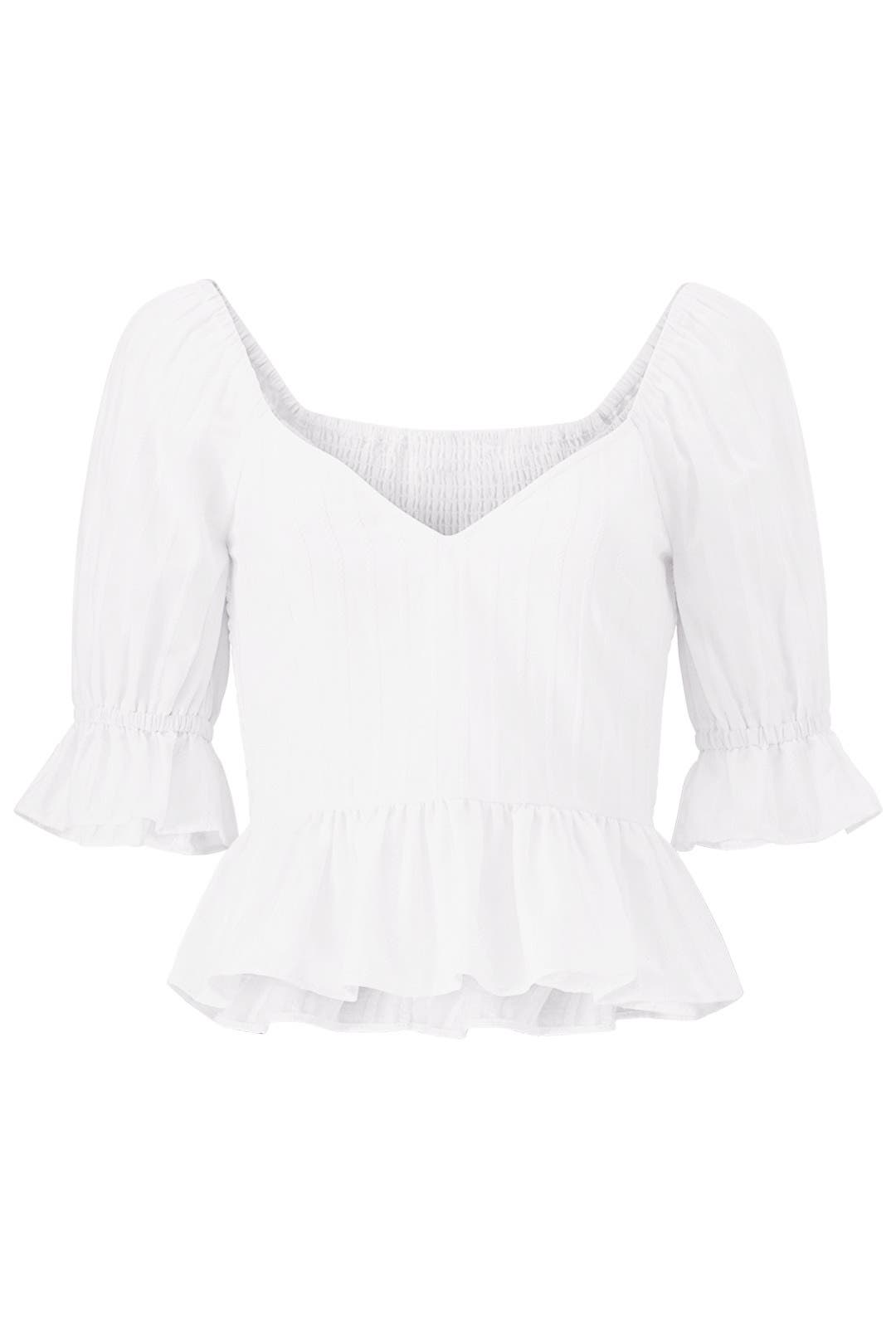 White Currency Top by The Fifth Label for $20 | Rent the Runway