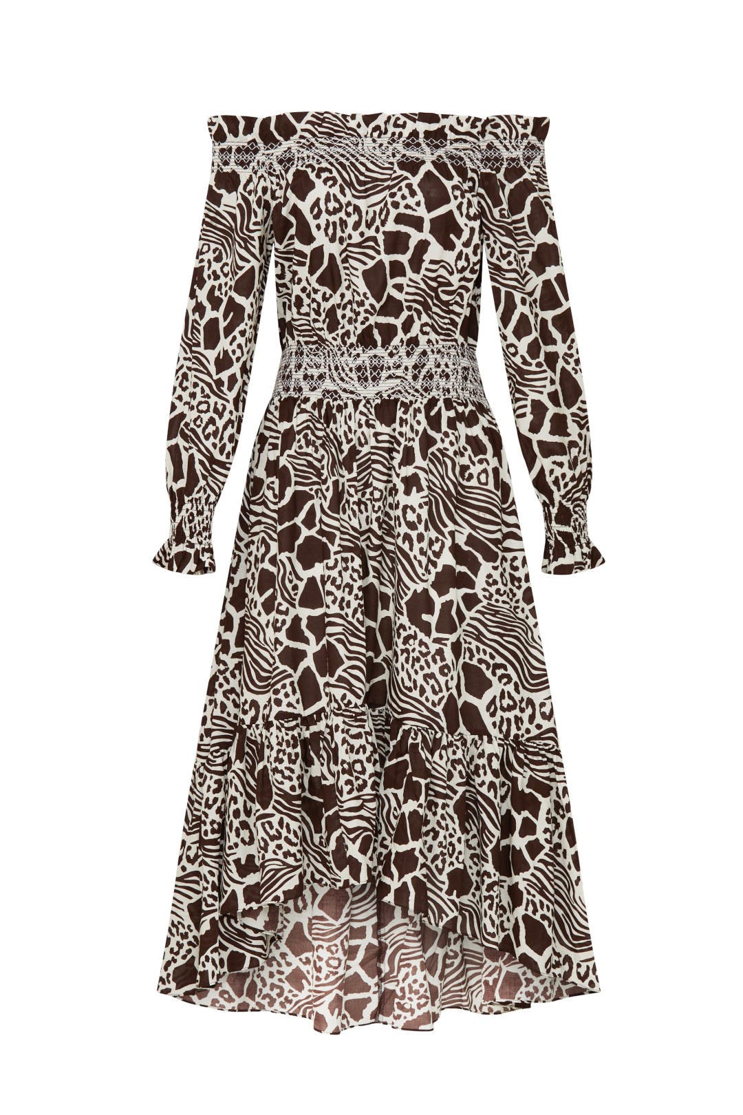 Smocked Off the Shoulder Dress by Adam Lippes x RTR | Rent the Runway