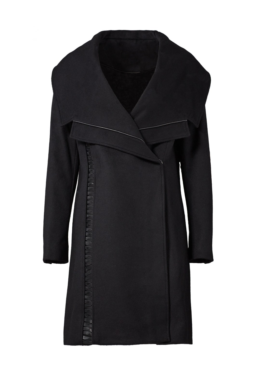 Black Nikki Coat by Badgley Mischka
