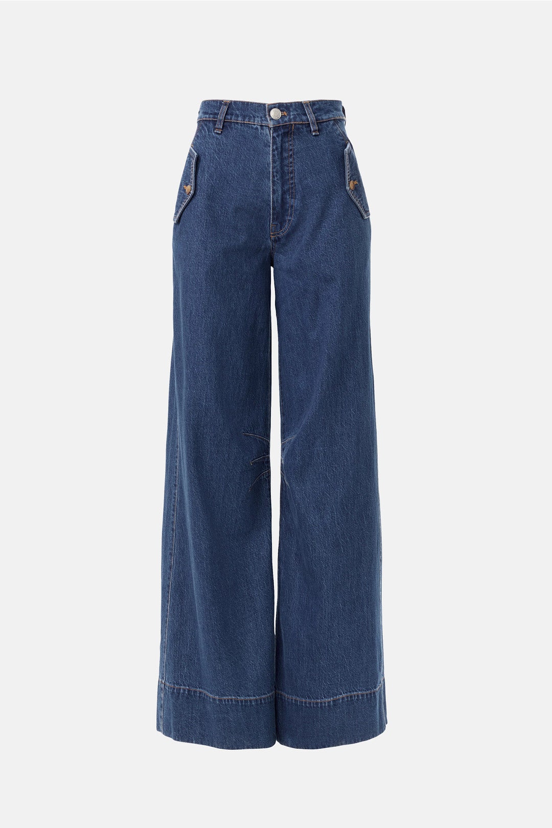Dark Rinse James High Rise Wide Leg Jeans by Hudson