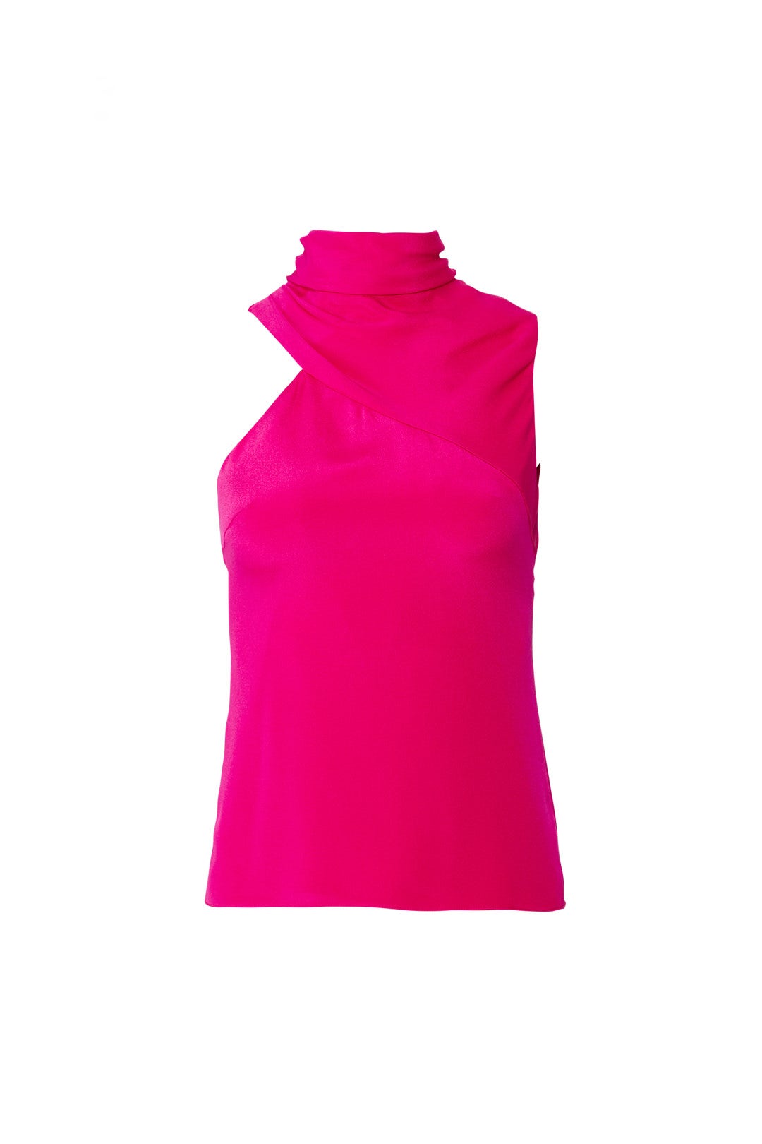 Pink Draped Neck Top by Cushnie