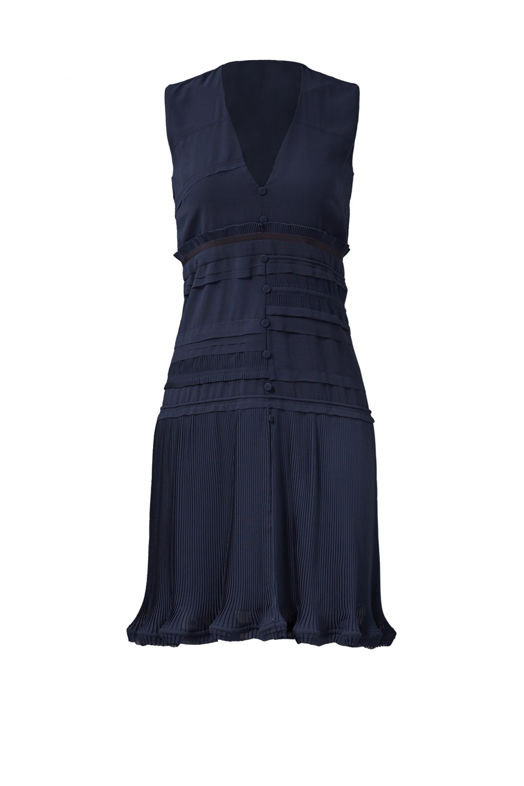 Navy Plisse Dress by Carven