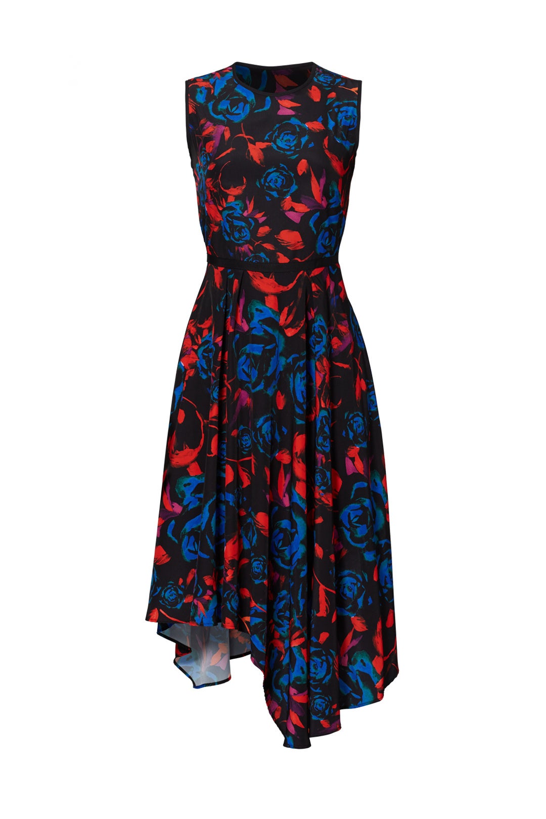 Floral Asymmetrical Dress by Hunter Bell