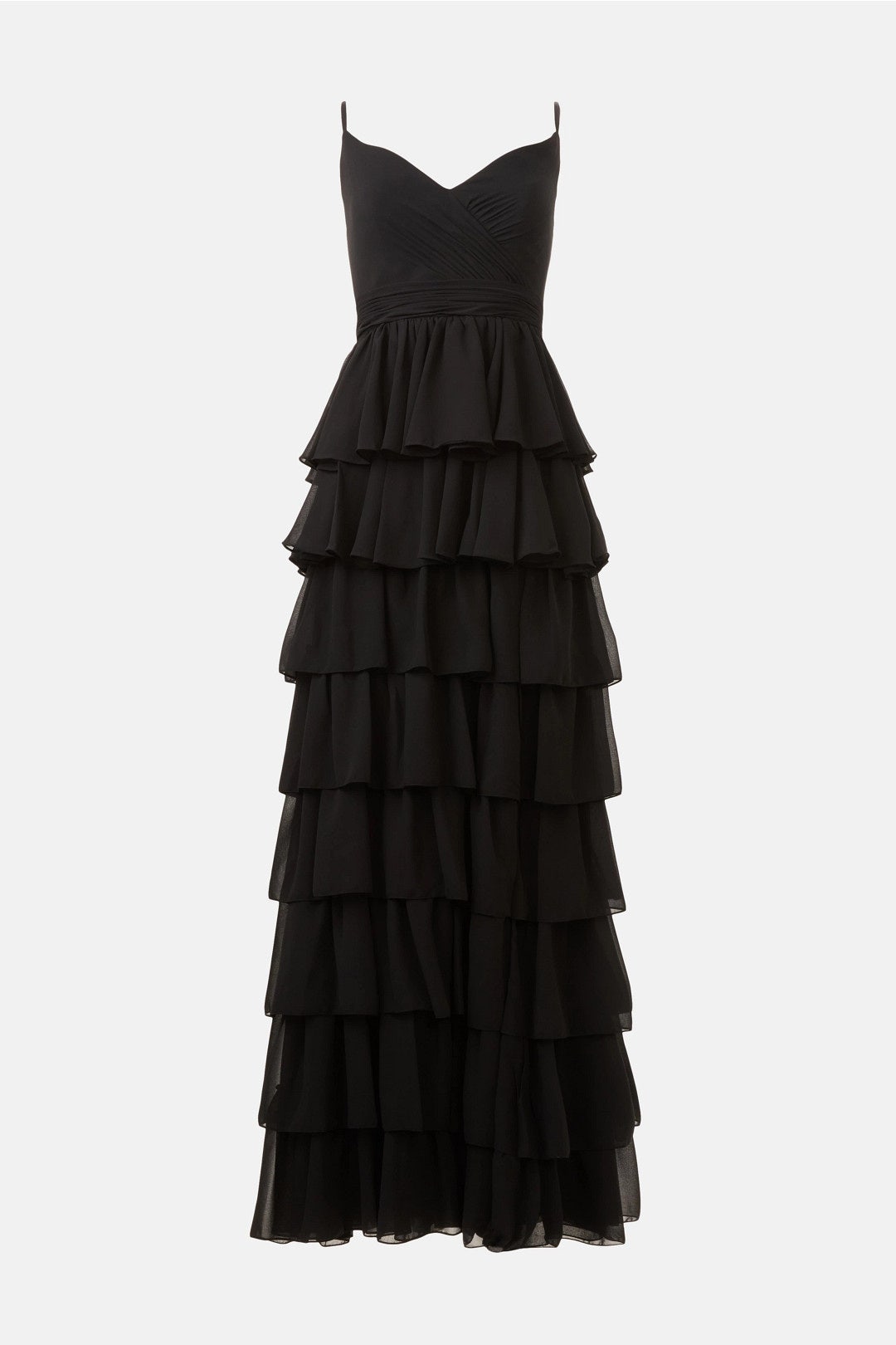 Sleeveless Tiered Ruffle Gown by Ieena for Mac Duggal 4