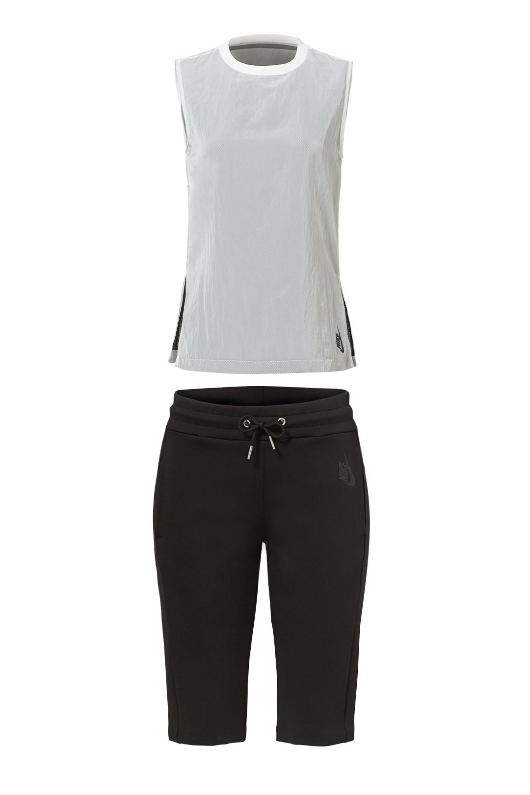 Essential White Tank & Black Short by Nike