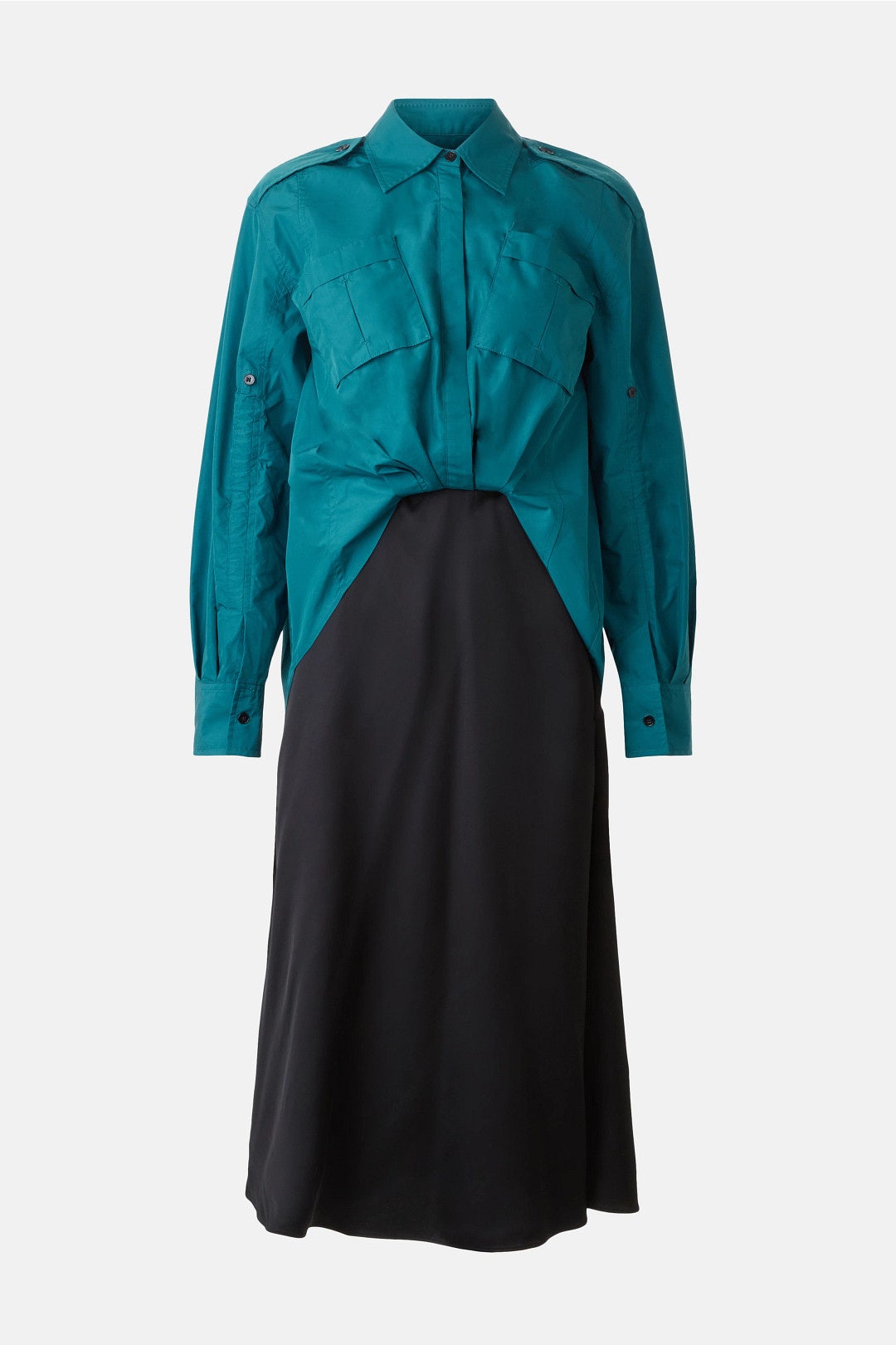 Relaxed Shirt Combo Dress