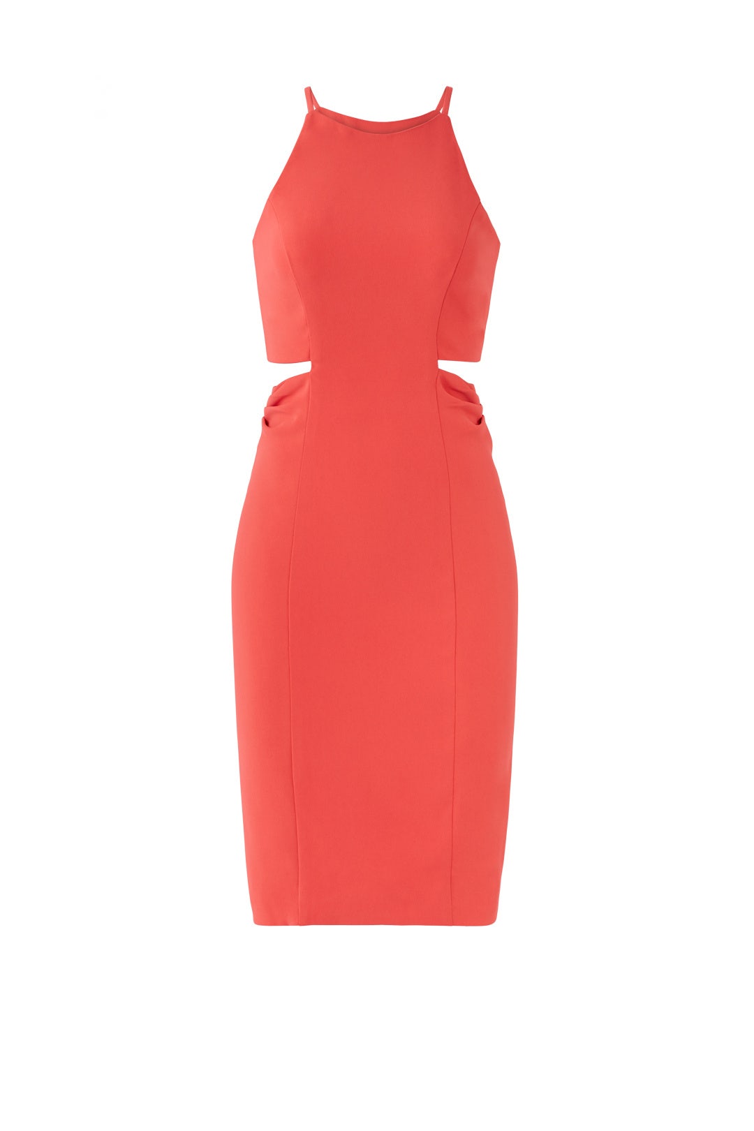 Coral Cut Out Sheath by Badgley Mischka 3