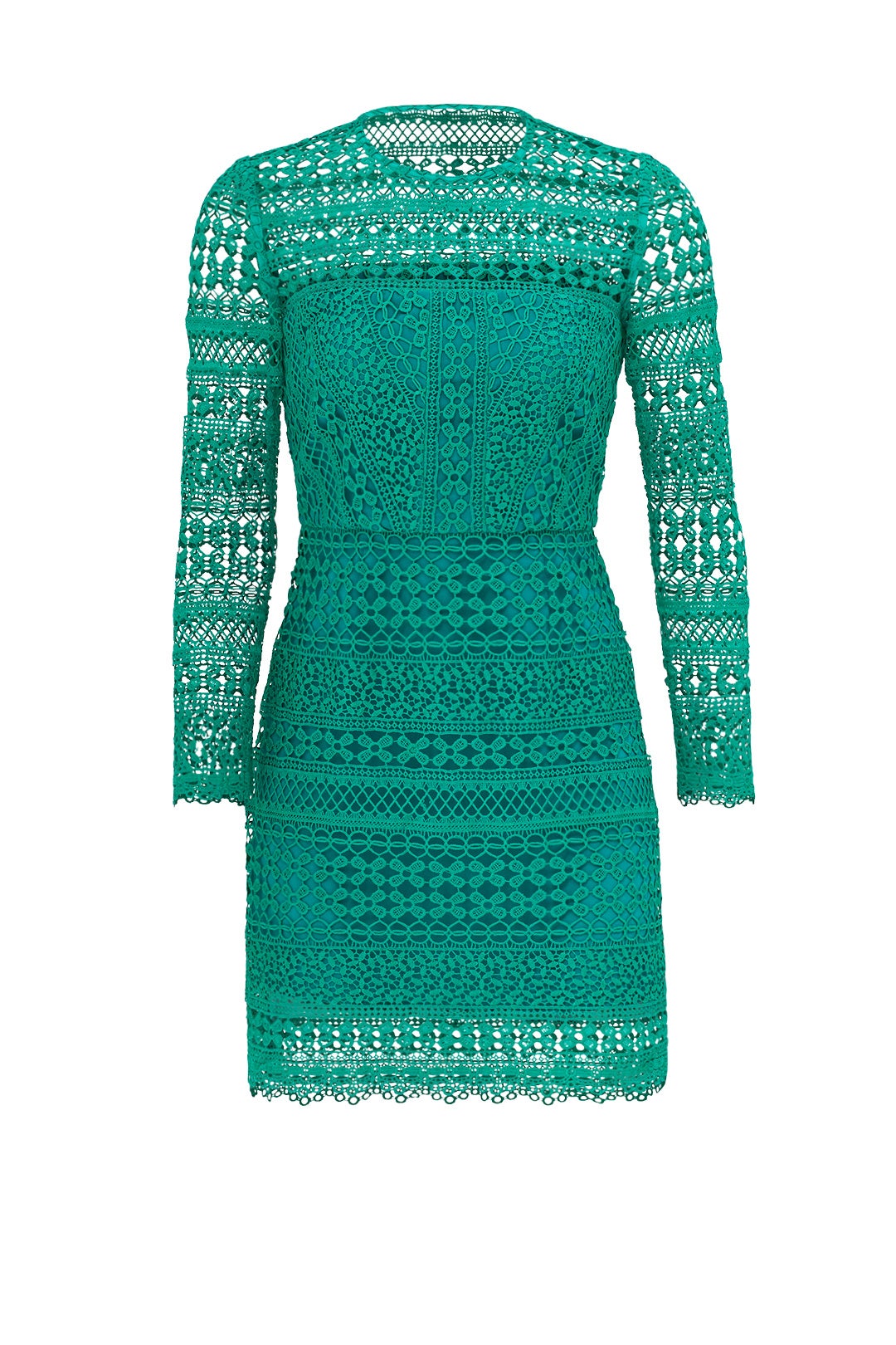 Emerald Pattern Lace Sheath by Cynthia Rowley 3