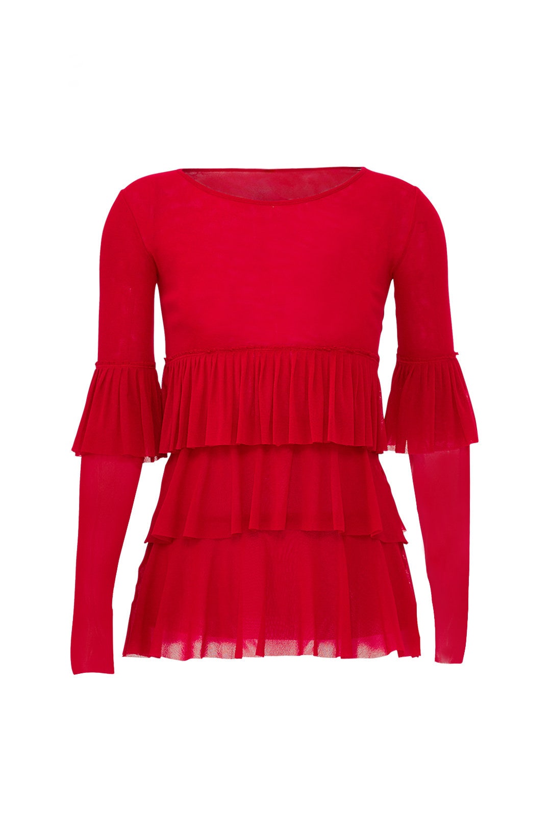 Solid Ruffle Top by Fuzzi