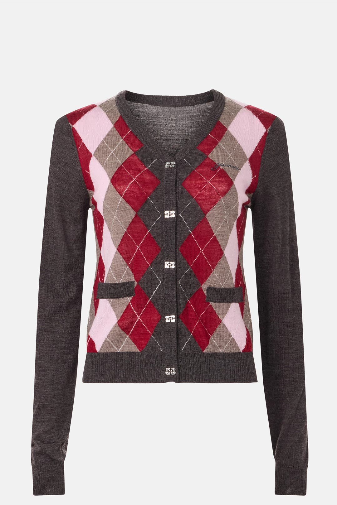 Argyle Cardigan by GANNI | Rent the Runway