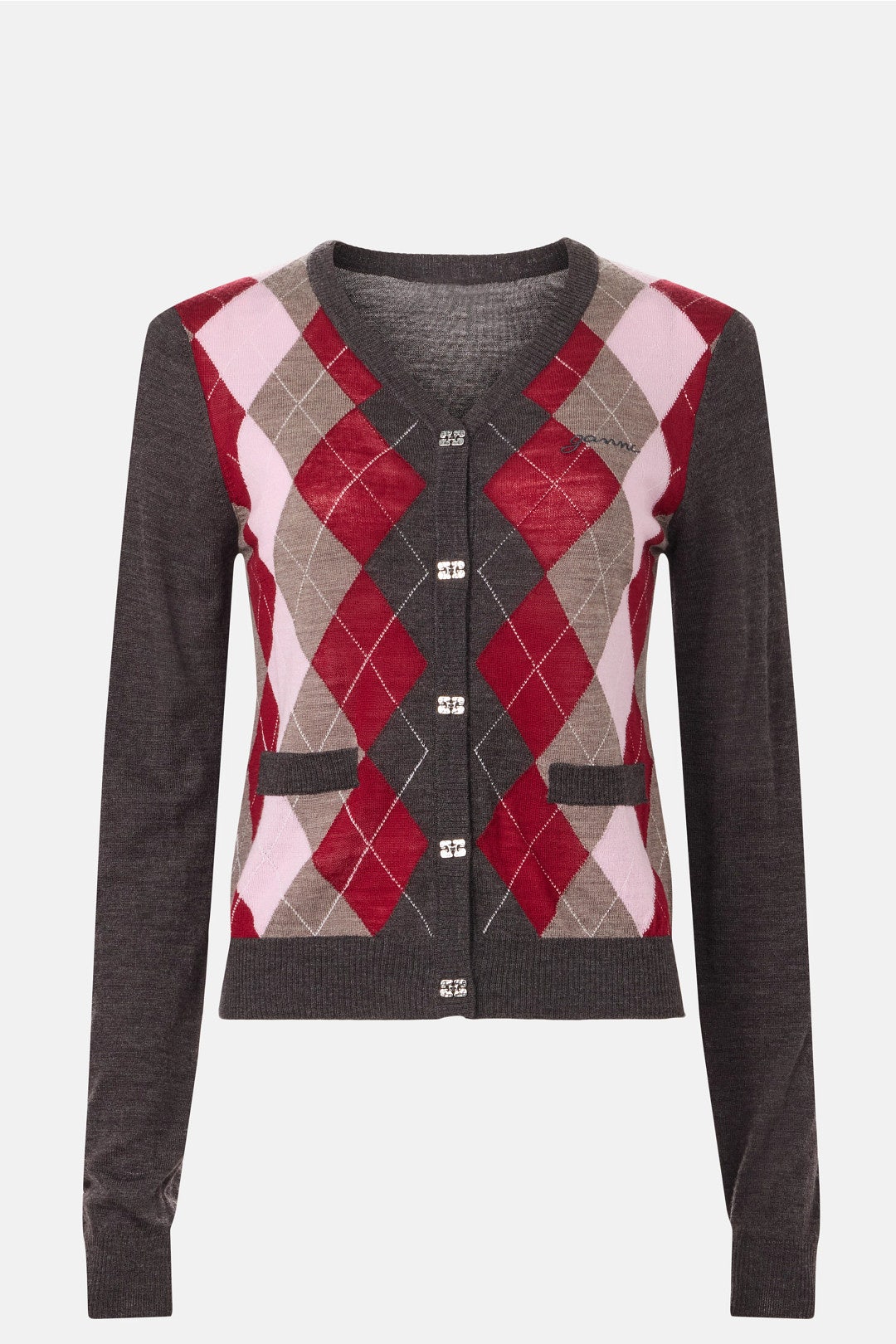 Argyle Cardigan by GANNI 4