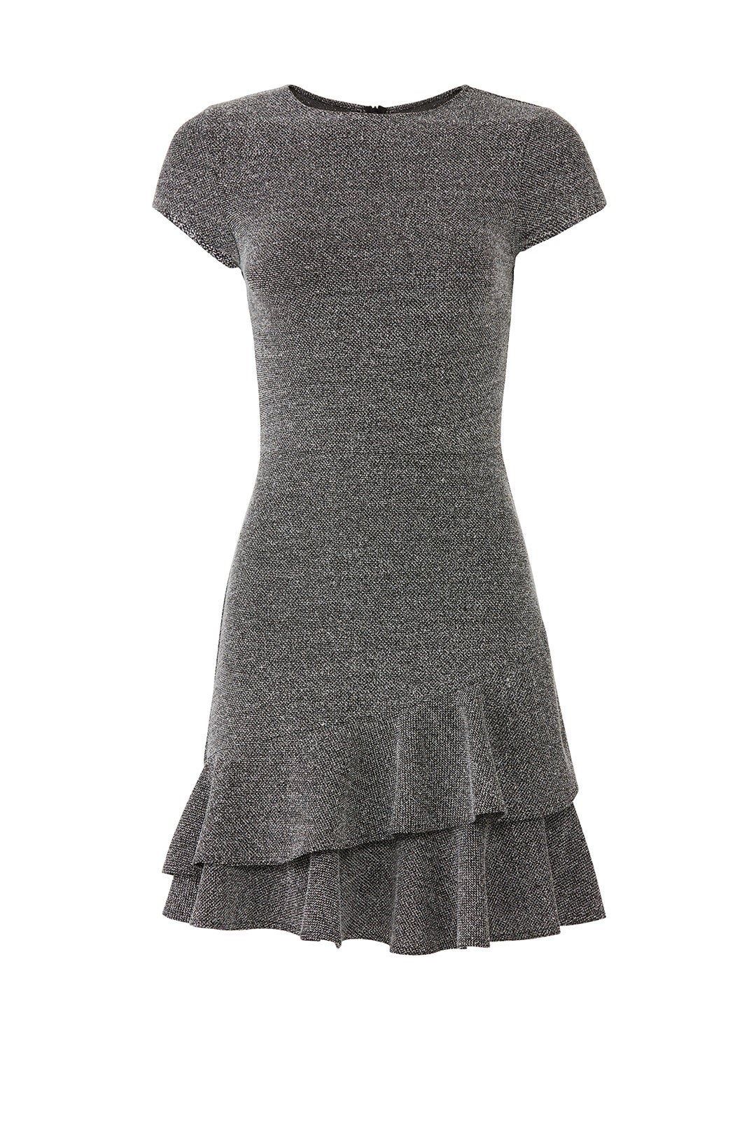 Tweed Ruffle Hem Dress by Slate & Willow