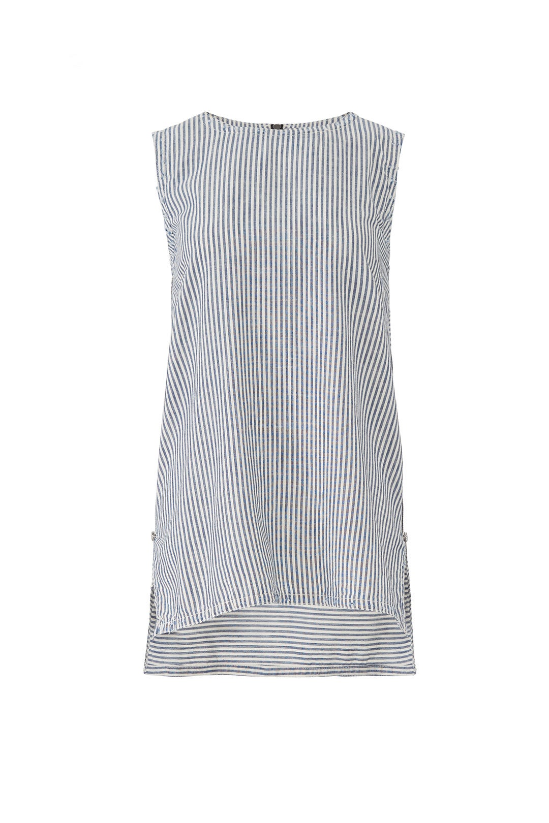 Pinstripe Denim Top by Victor Alfaro 3