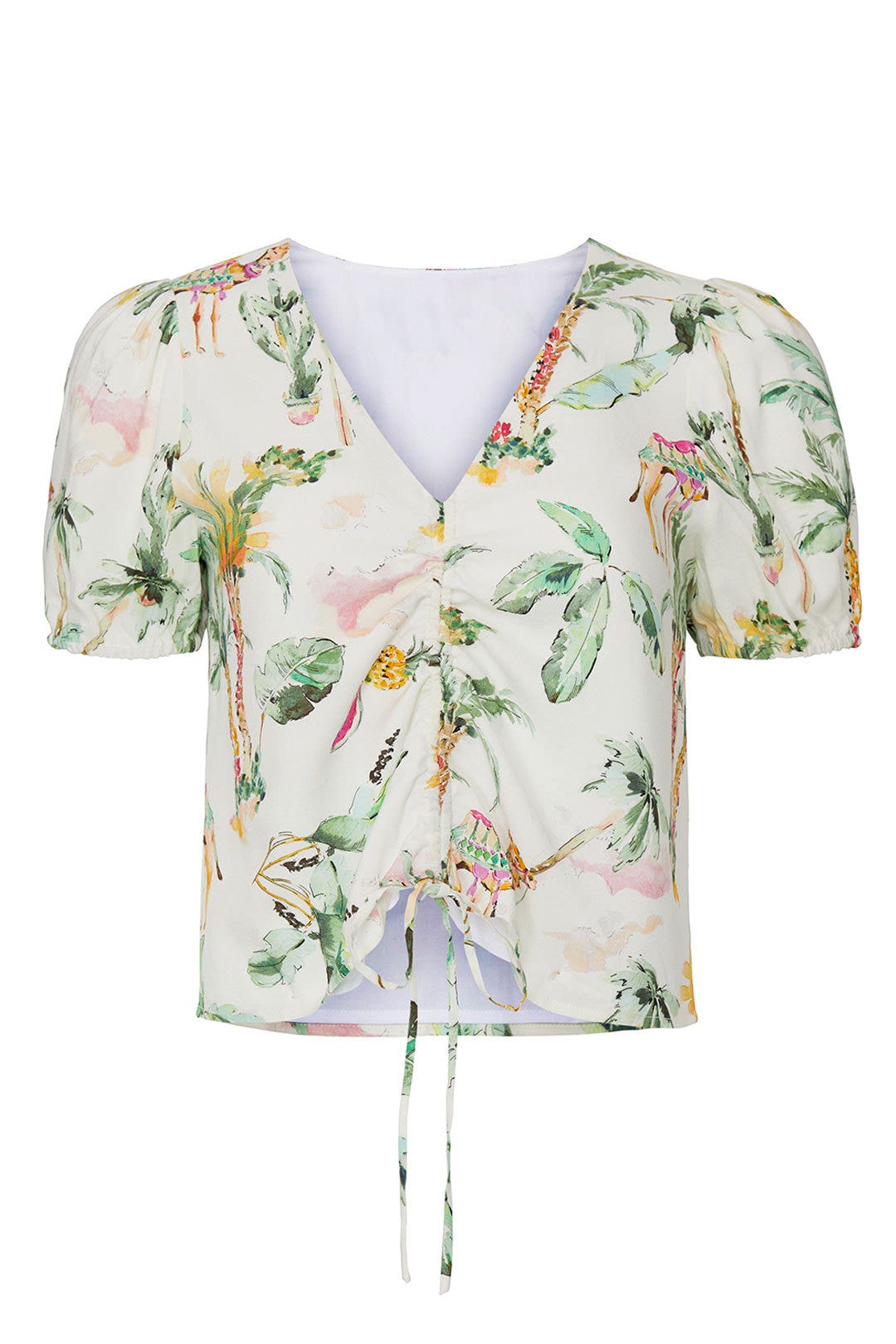 Jaclyn Ruched Detail Top by Line + Dot