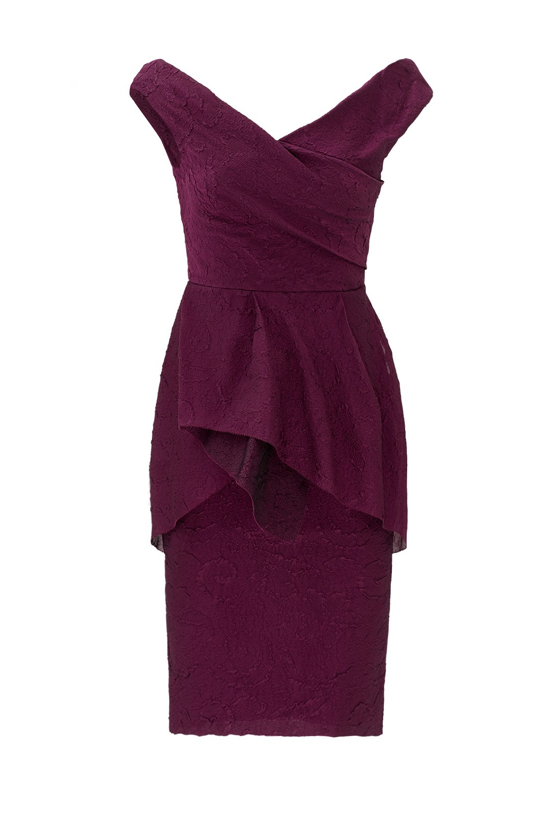 Pump Up In Plum Sheath by Lela Rose