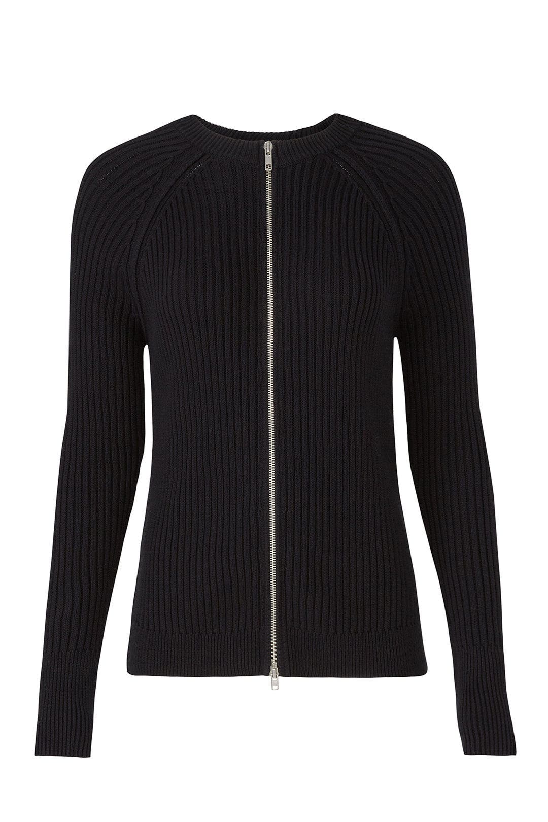 Black Zipper Knit by Michael Stars