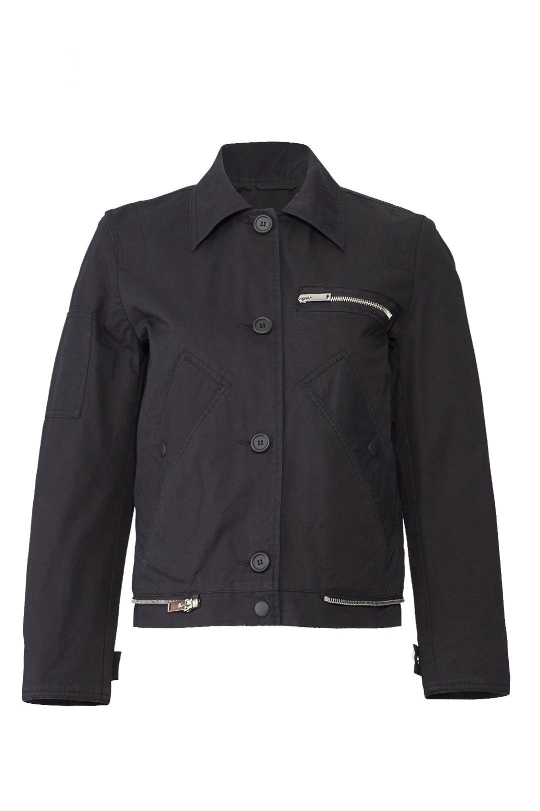 Black Collared Jacket by Proenza Schouler White Label 3