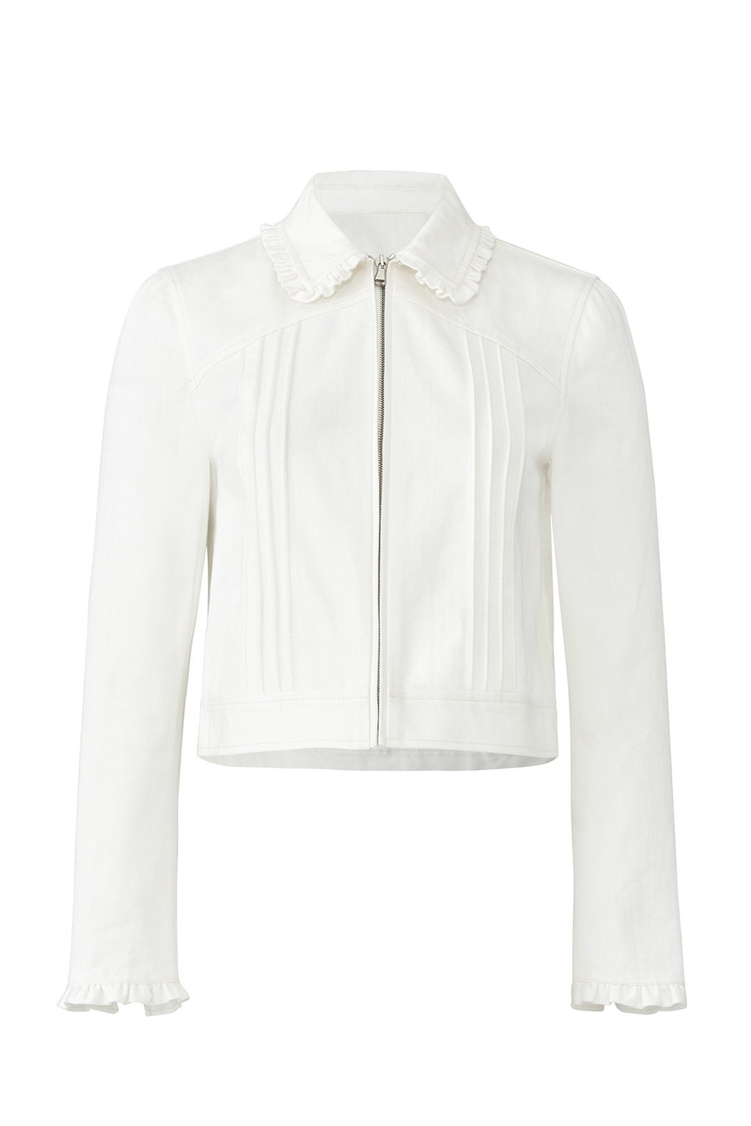 Twill Ruffle Jacket by Rebecca Taylor NYC