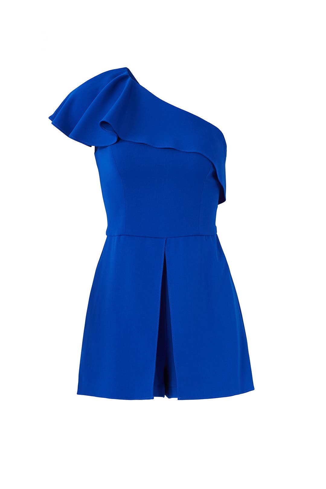 Cobalt One Shoulder Romper by Amanda Uprichard | Rent the Runway
