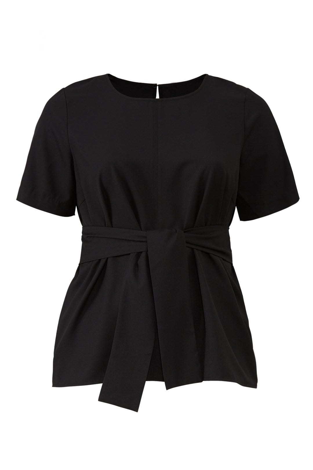 Short Sleeve Tie Front Top by ELOQUII