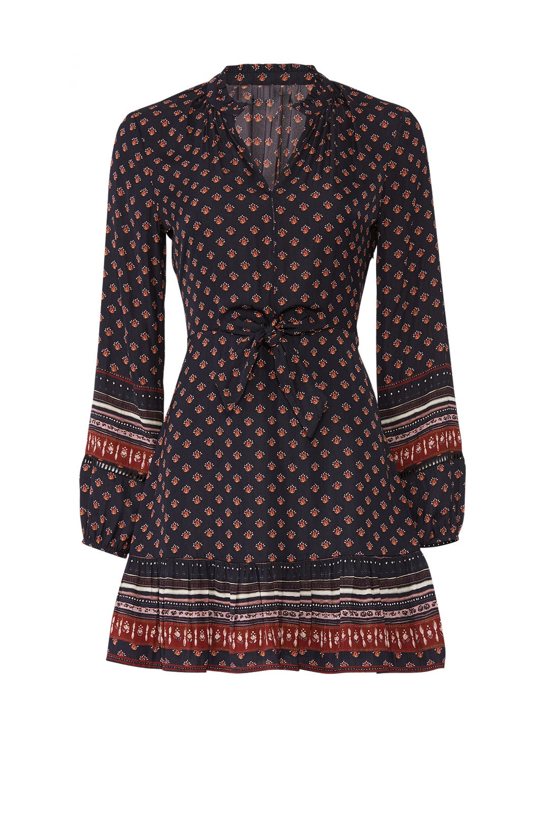 Penny Printed Tie Waist Dress by Greylin