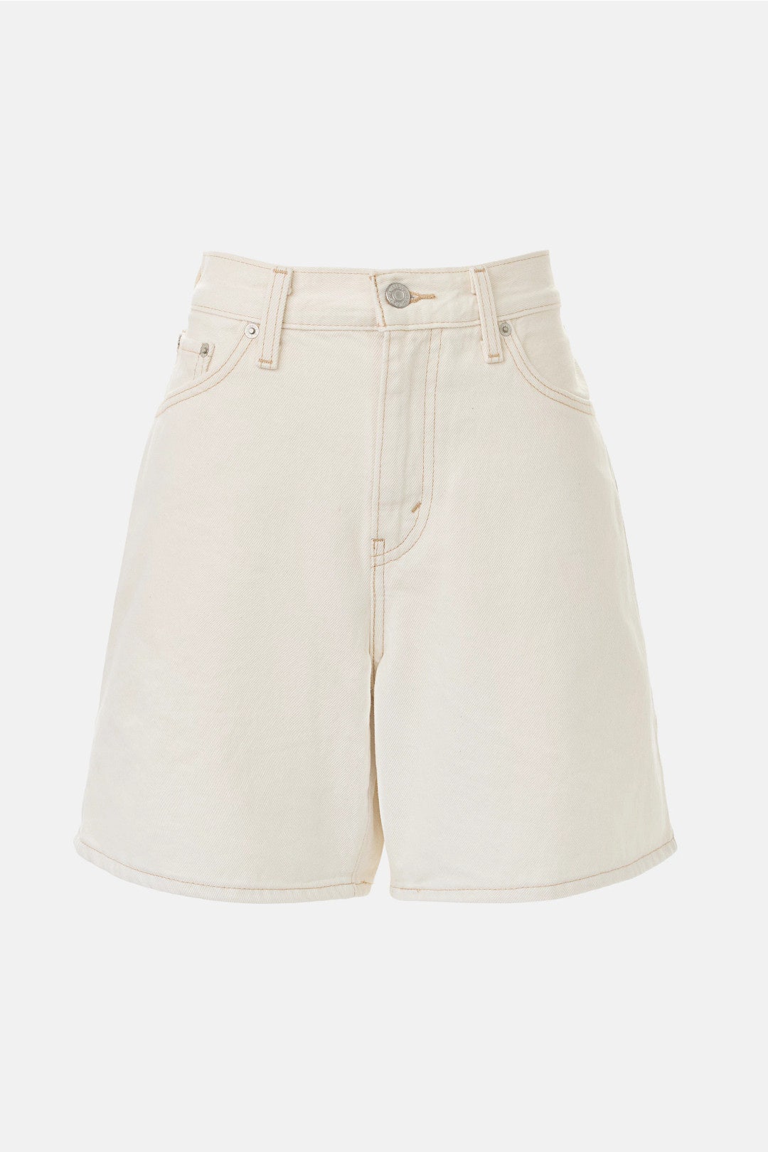 White High Rise Baggy Shorts by Levi's 4