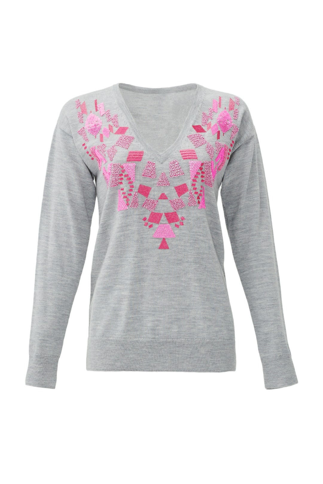 Grey Alesia Pullover by Trina Turk