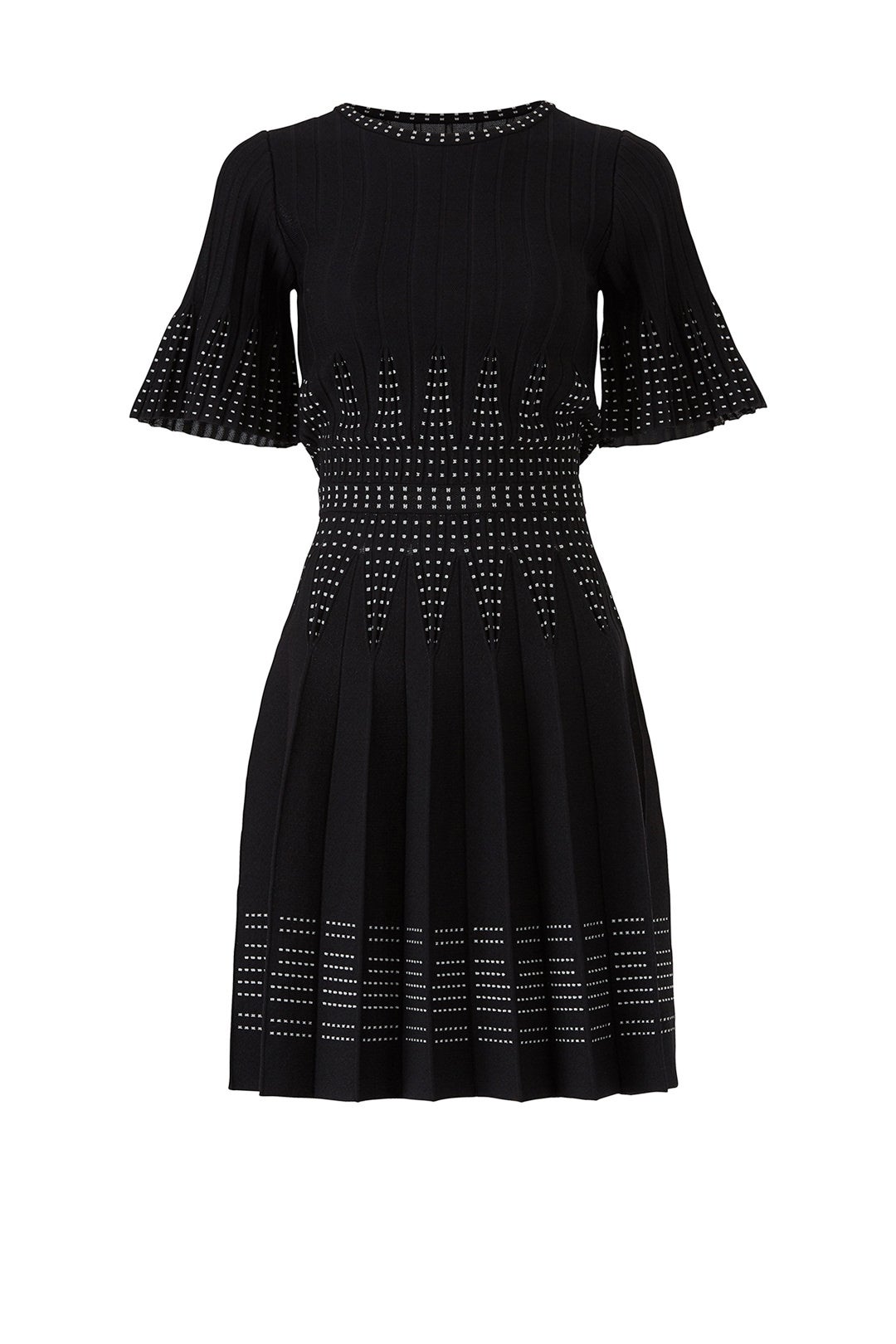 Black Stiched Knit Dress by Alexia Admor