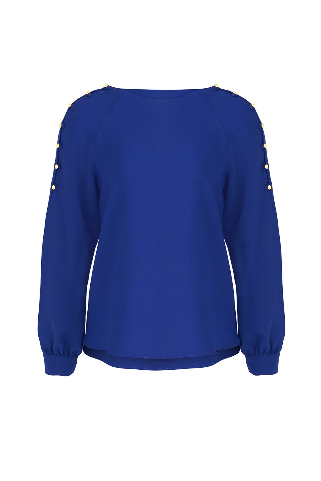 Blue Side Button Top by Amanda Uprichard
