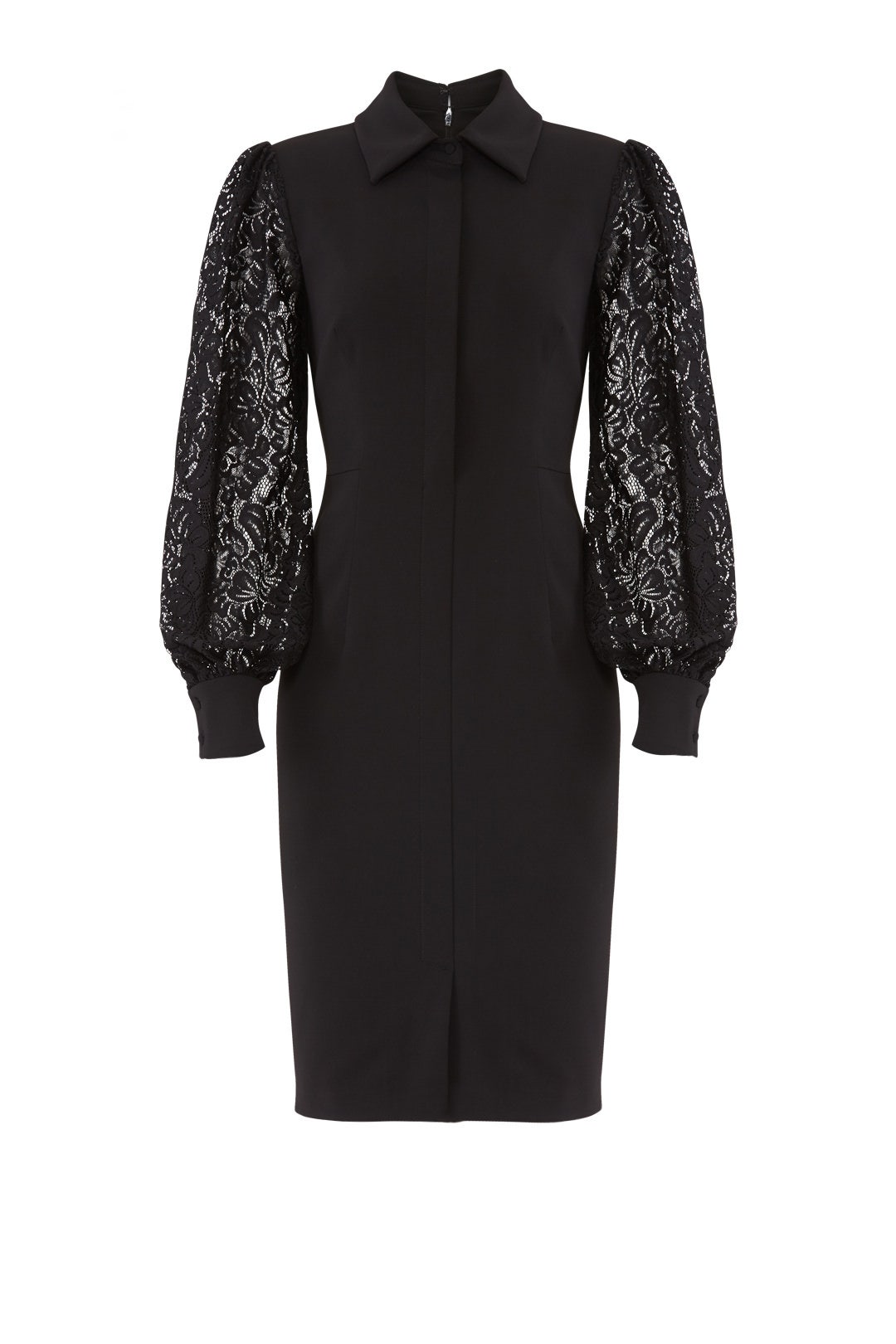 Lace Sleeve Shirtdress by Badgley Mischka 3