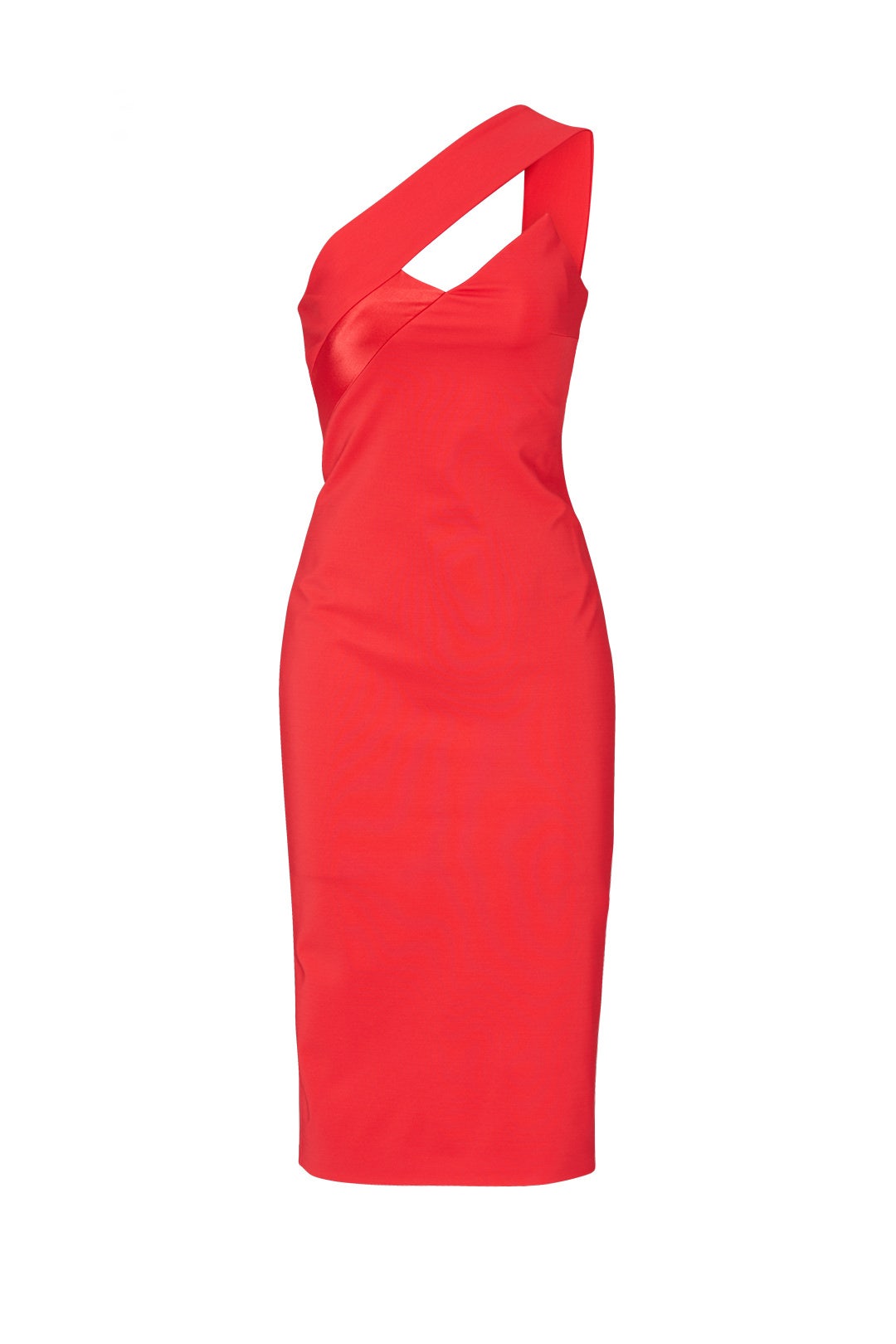 Watermelon One Shoulder Pencil Dress by Cushnie 3