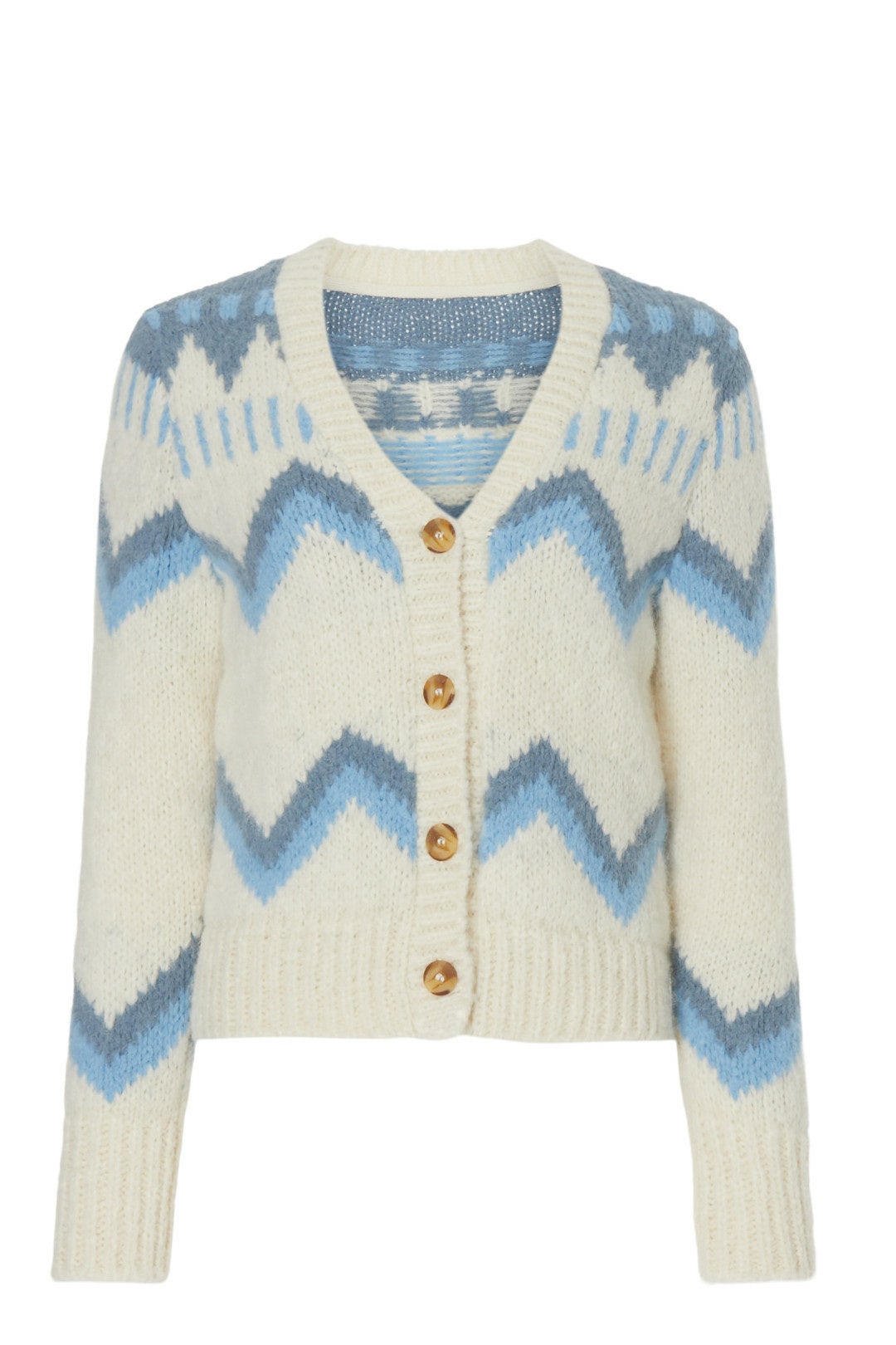 Icelyn Fair Isle Cardigan by FAHERTY BRAND 4