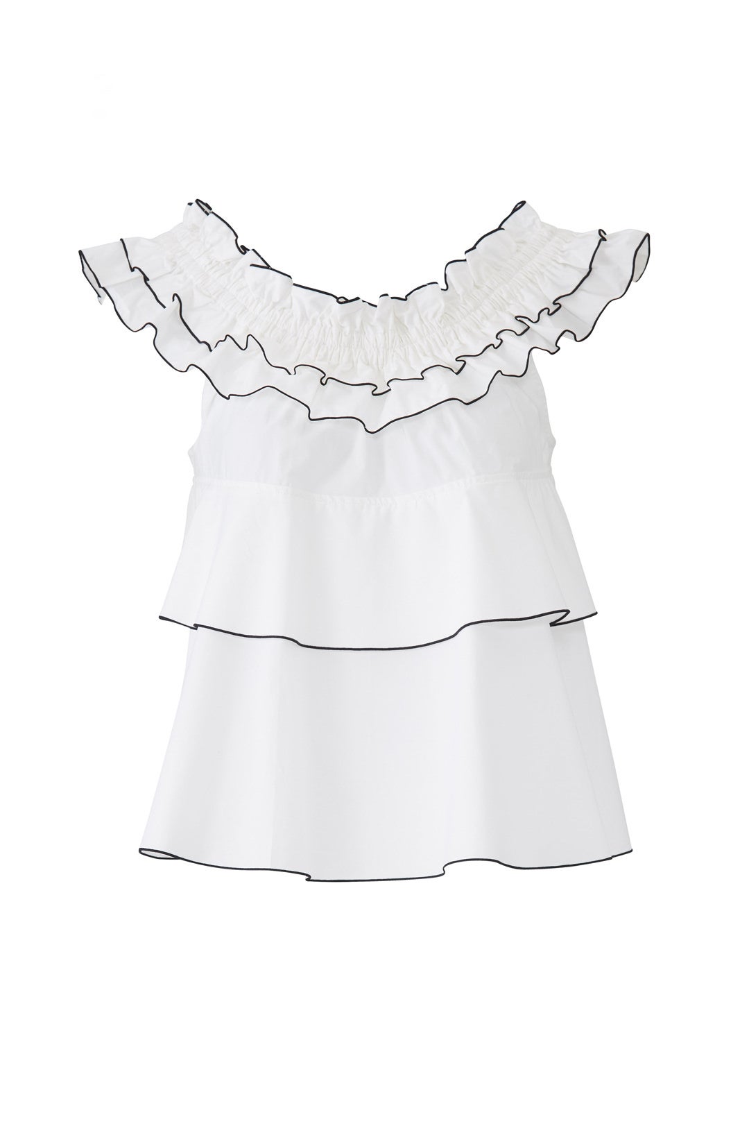 Smocked Off The Shoulder Top by Derek Lam 10 Crosby
