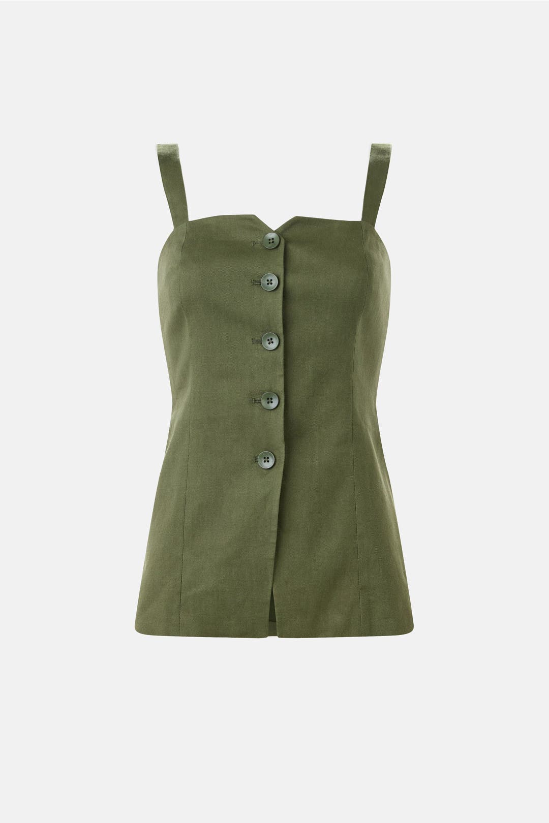 新作サルセーション　Back Pleat Tank Top Button Front Tank by Derek Lam 10 Crosby x RTR | Rent the Runway