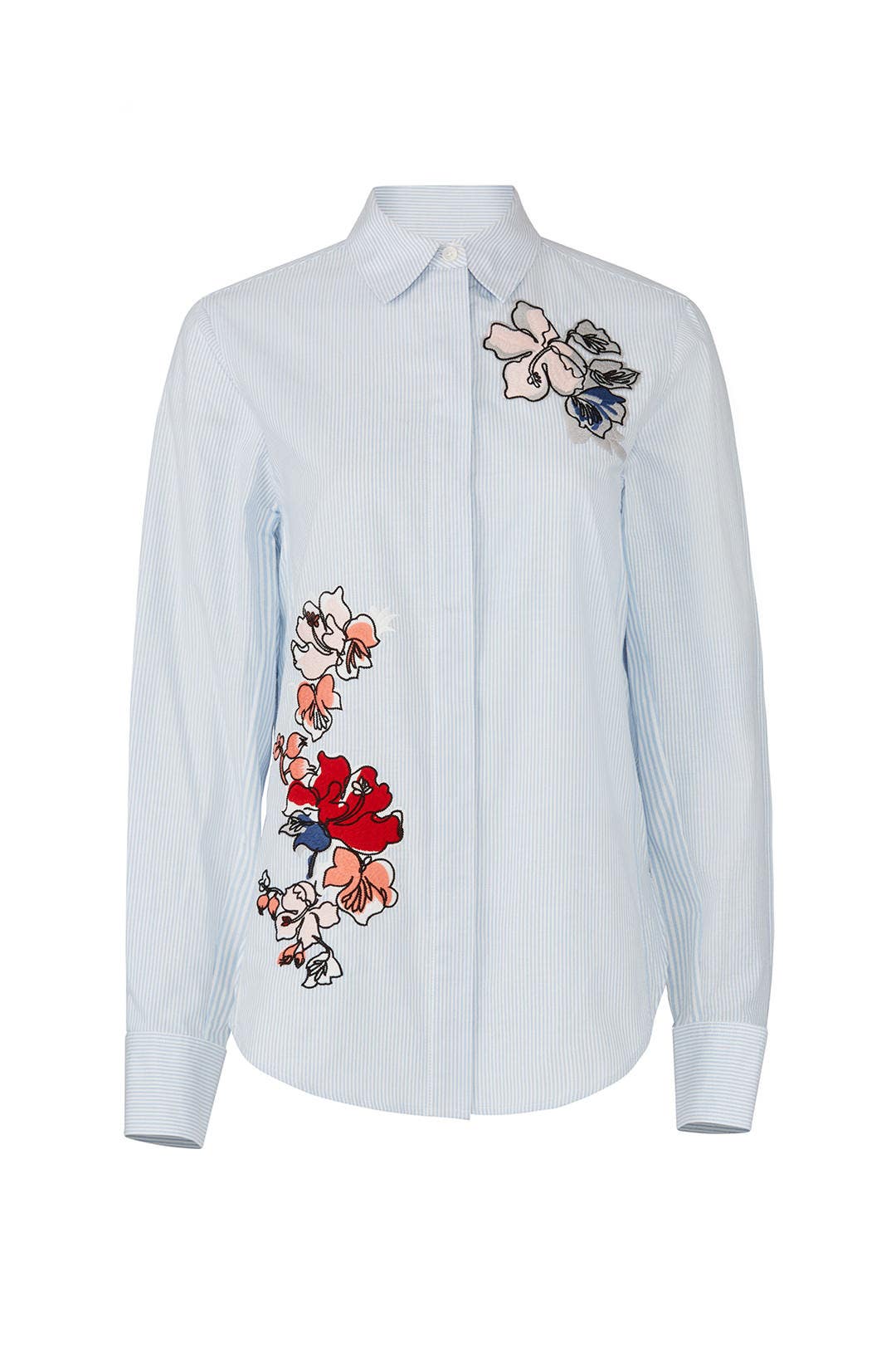 Embroidered Floral Button Down by Jason Wu