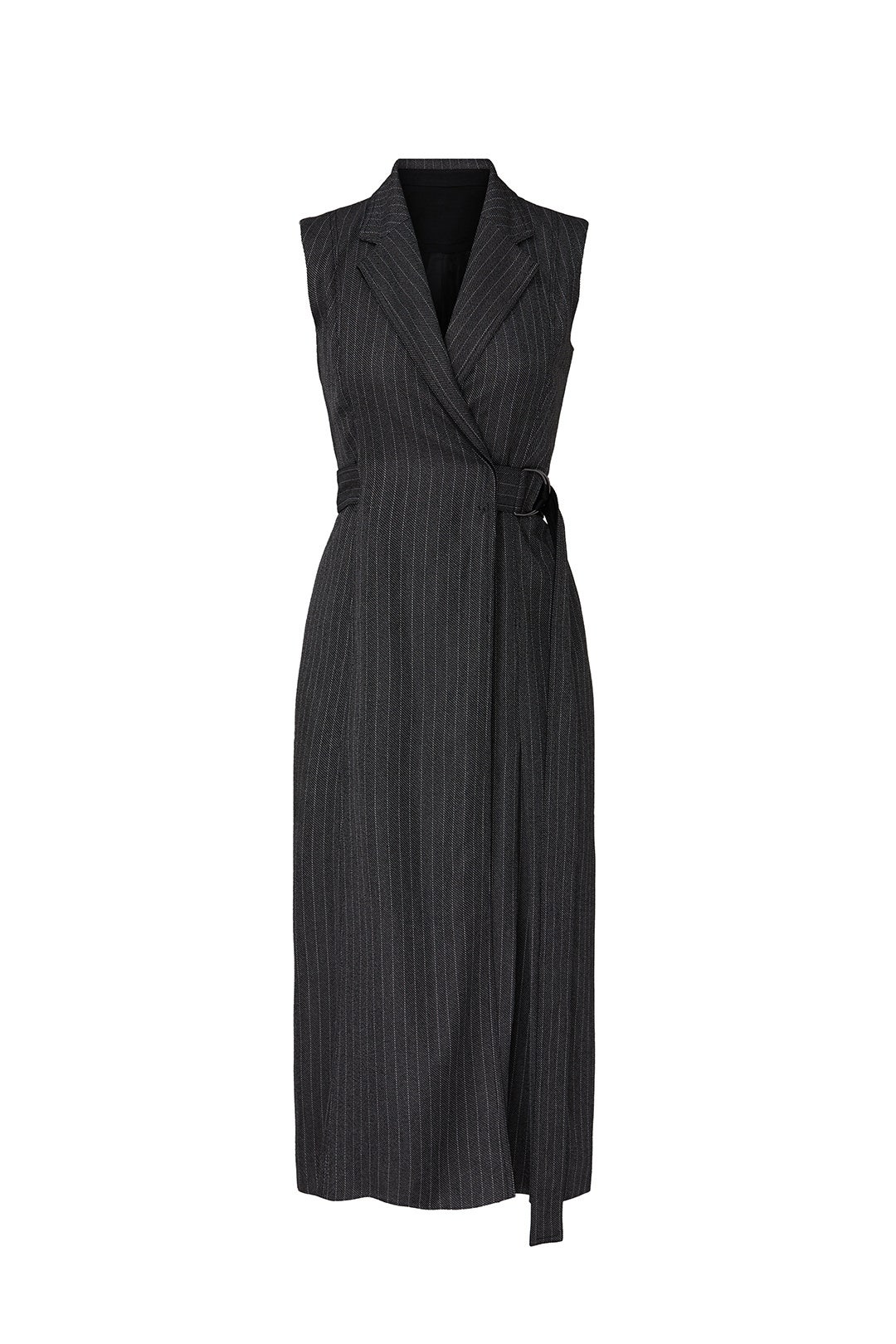 Pinstripe Suiting Trench Dress by Jason Wu 4