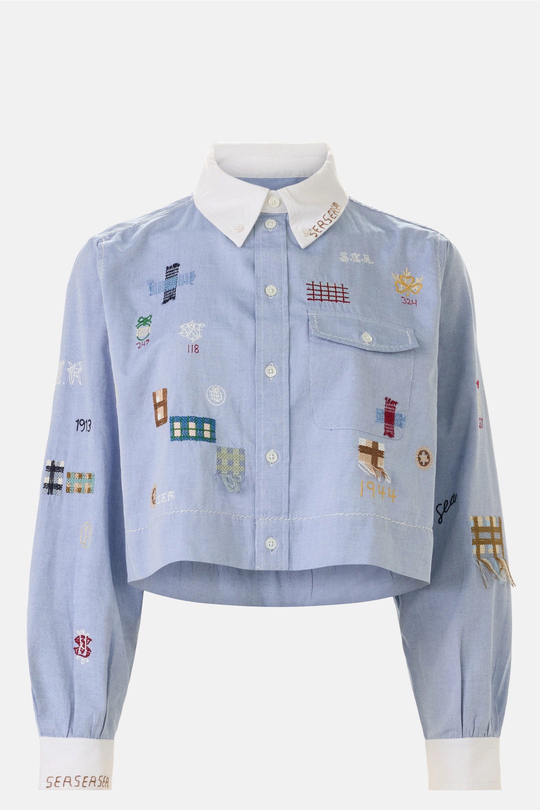 Claira Embroidered Button Down Top by Sea New York