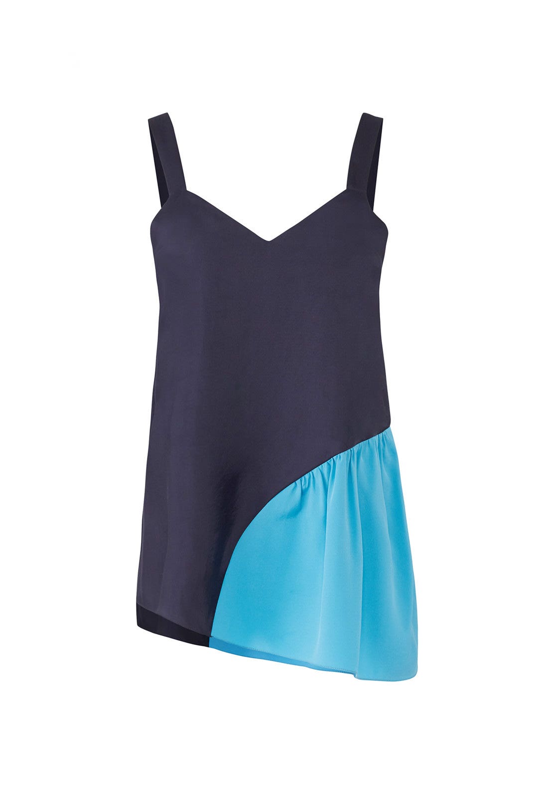 Blue Colorblock Tank by Tibi 3