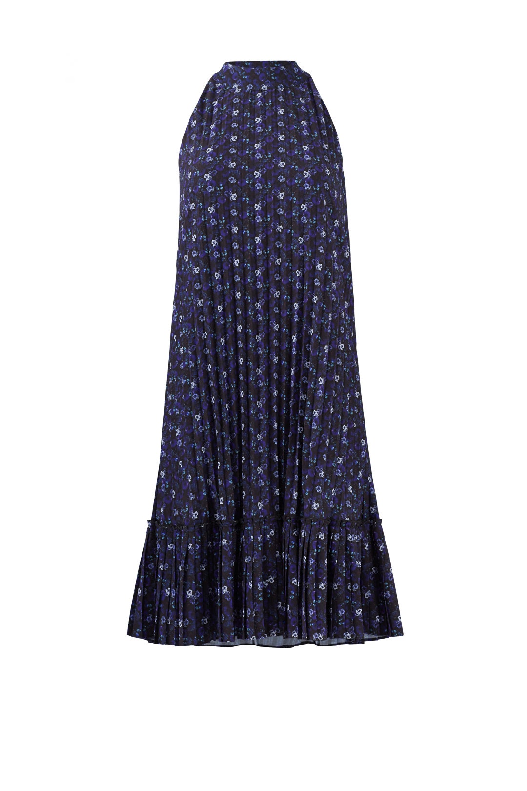 Mixed Blue Floral Dress by Nicole Miller