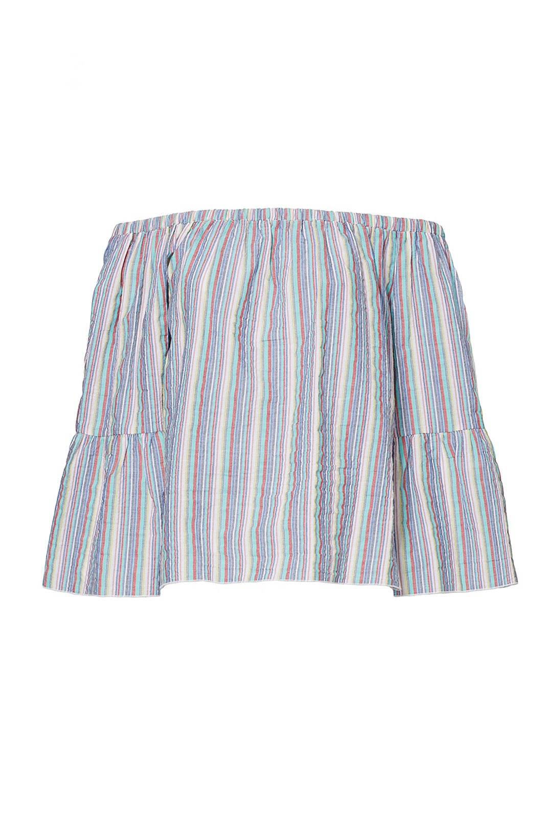 Blue Stripe Off Shoulder Top by See by Chloé 3