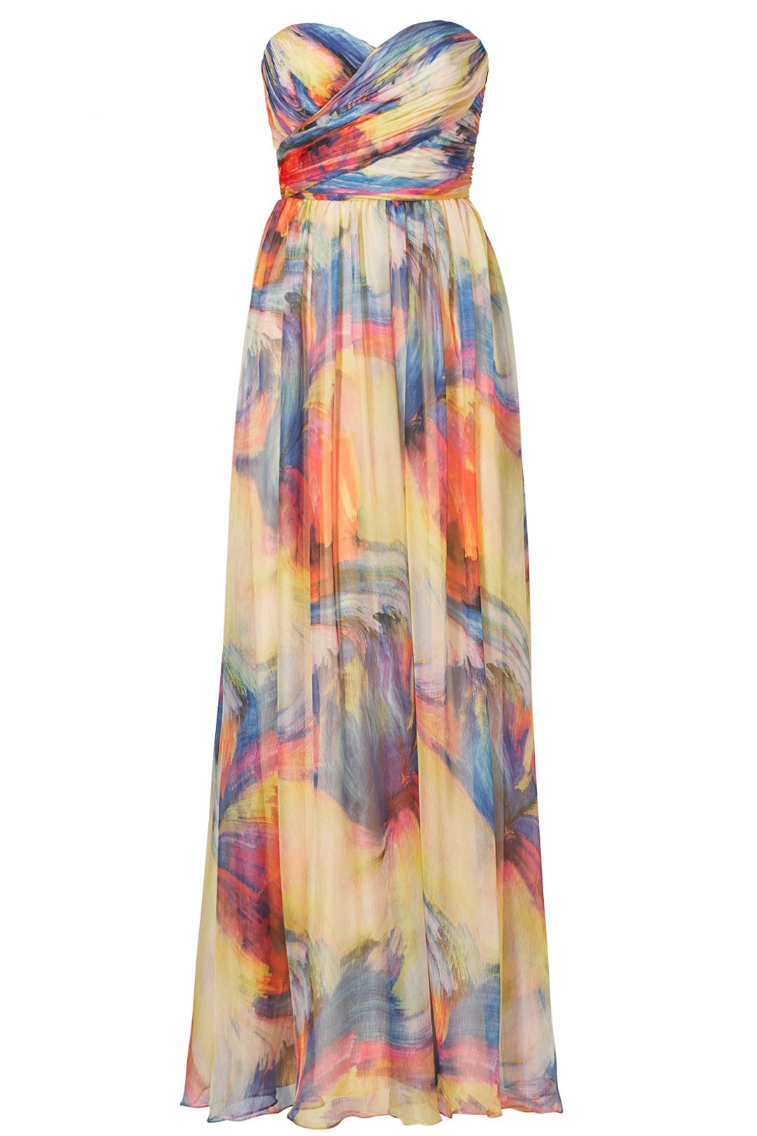 Watercolor Stroke Gown by Slate & Willow