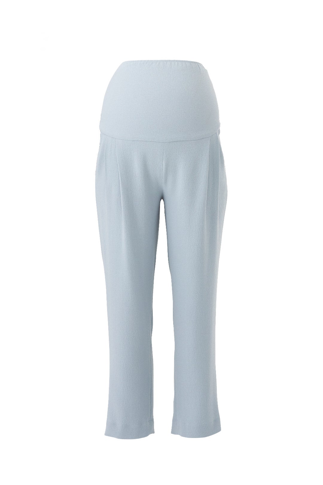 Blue Pleated Maternity Pants by Slate & Willow 3