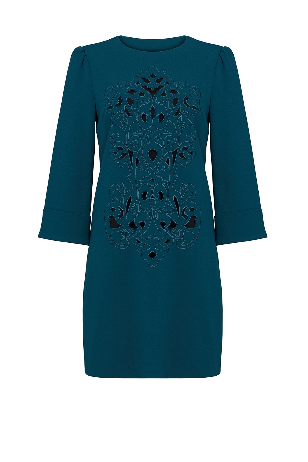 Emerald Embroidered Shift by CYNTHIA STEFFE 3