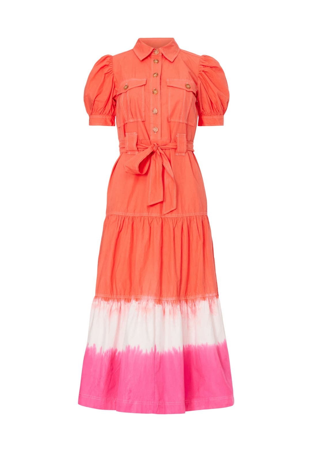 Pink Dip Dye Midi Dress by Derek Lam 10 Crosby x RTR | Rent the Runway