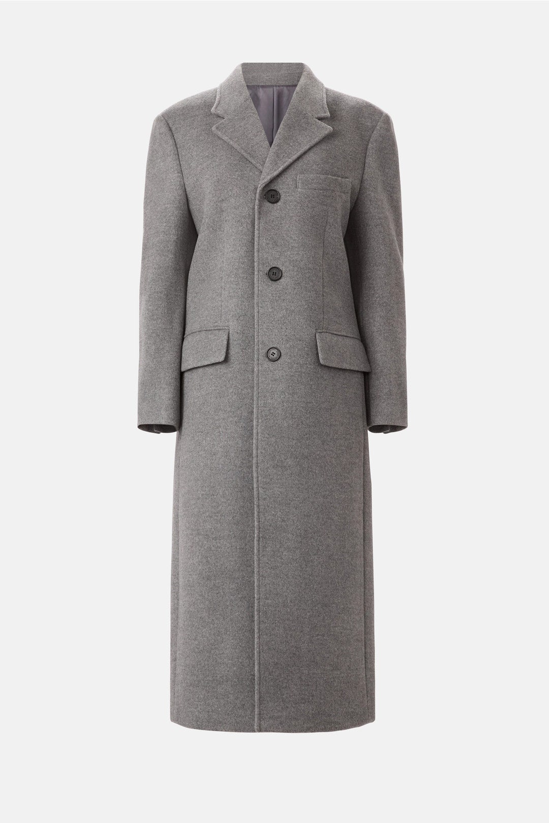 2-Way Three Button Cashmere Coat by DUNST 4