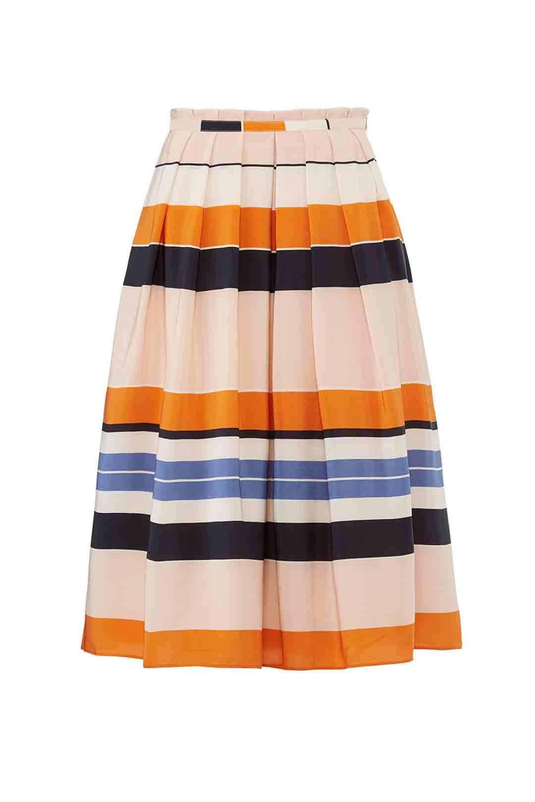 Orange Caitlyn Skirt by L.K. Bennett