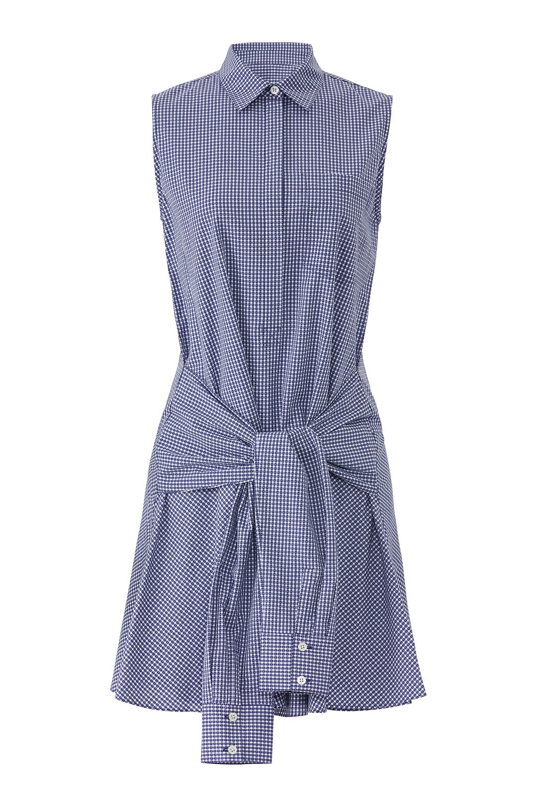Sleeveless Tie-Waist Shirtdress by Derek Lam 10 Crosby