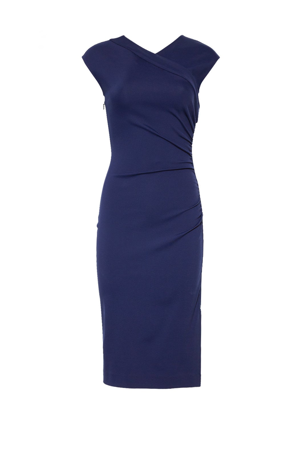 New Navy Ruched Dress by Diane von Furstenberg 3